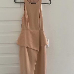 Light peach fitted dress | women's small